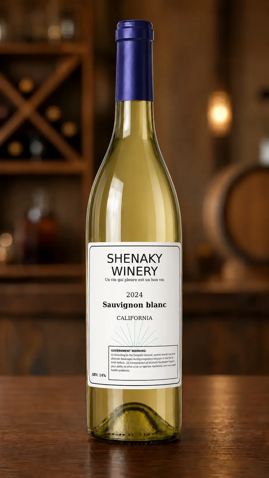 Shenaky Winery 2024 Sauvignon Blanc bottle